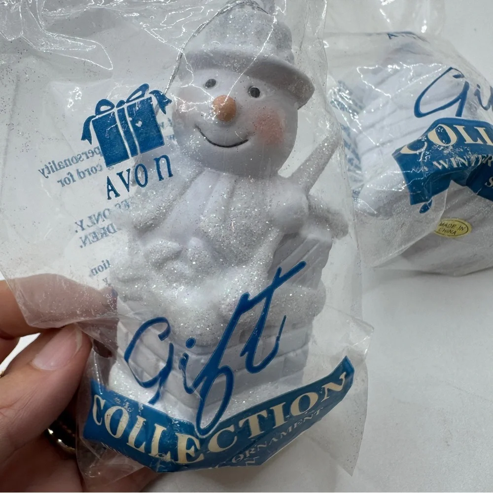 Vintage 1996 Avon Gift Collection Christmas‎ Ornament Winter Frolic Snowman